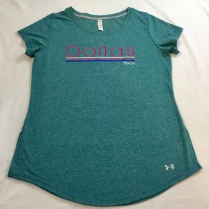 🛍Under Armor Med, Green with Dallas, Tx Graphic